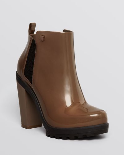 heeled rain booties