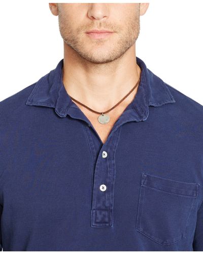 Polo Ralph Lauren Featherweight-Mesh Estate Shirt in French Navy (Blue) for  Men | Lyst