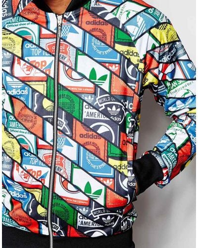adidas all over print jacket