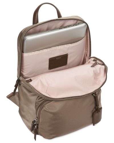tumi halle leather backpack