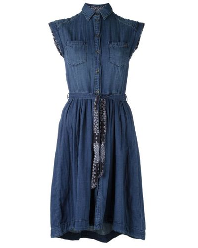 diesel denim shirt dress