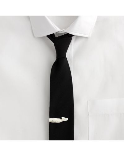 J.Crew Whale Tie Clip - White