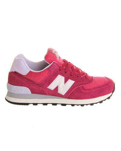 New Balance Wl574 in Fuschia (Pink) | Lyst