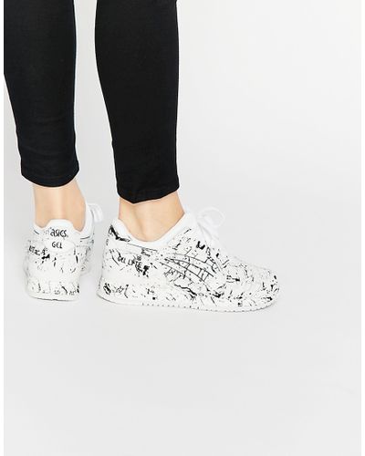 paint splatter asics shoes