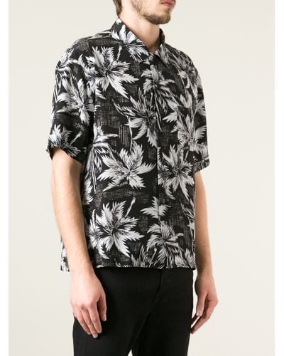 saint laurent hawaiian shirt long sleeve