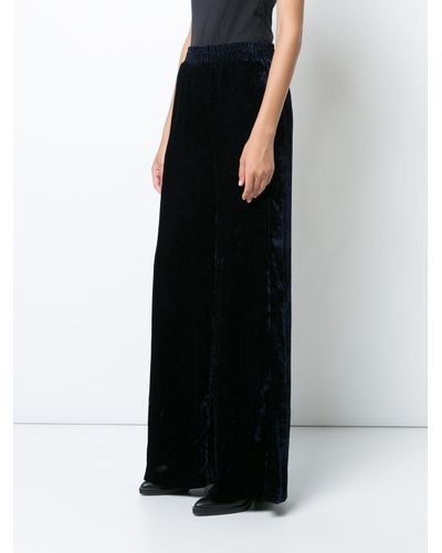 velvet palazzo pants