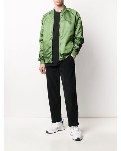 Nike Swoosh Bomber Jacket in Green for 