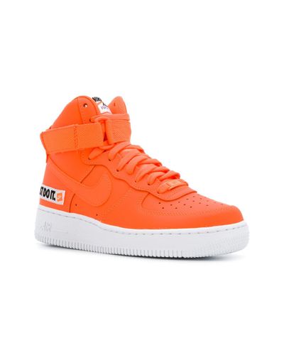 high top air force 1 orange