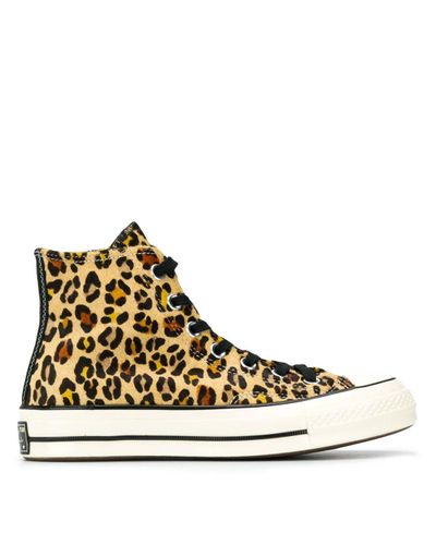 leopard print trainers converse