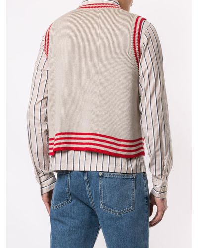 maison margiela striped sweater