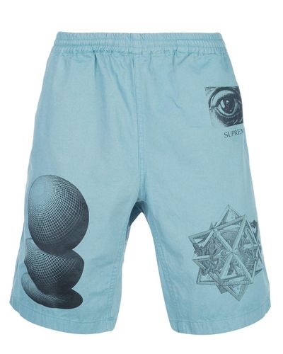 grey supreme shorts