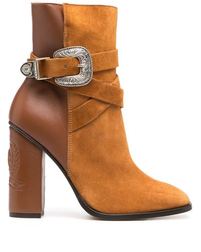 tommy hilfiger logo buckle ankle boot