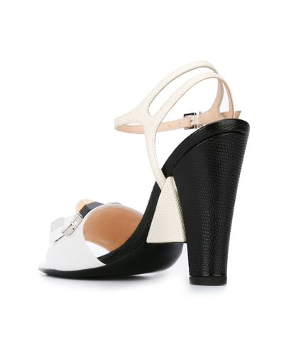 white fendi sandals