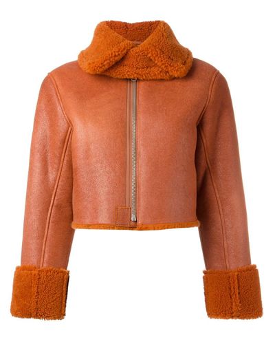 yeezy shearling flight coat