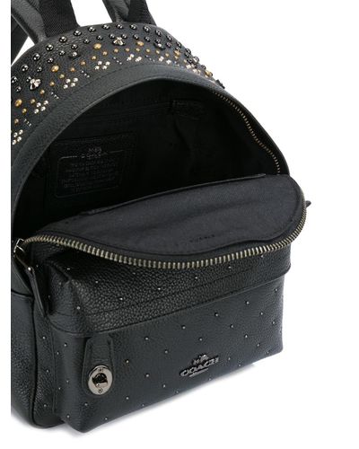 black coach mini backpack