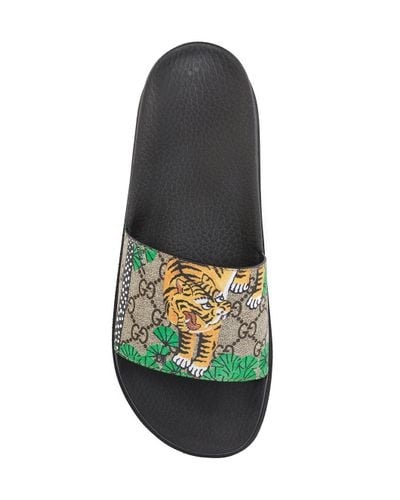 gucci slides tiger mens