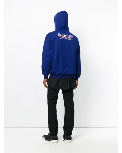 balenciaga blue sweatshirt
