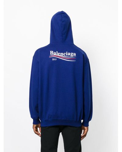 balenciaga blue hoodie