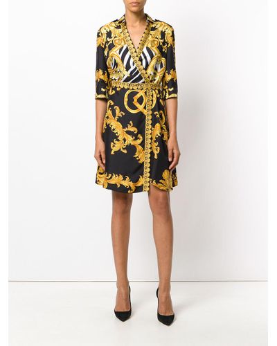 versace wrap dress