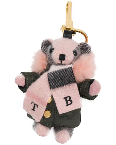 Burberry Cashmere Thomas Bear Charm In Puffer Coat And Scarf in Pink &  Purple (Pink) - Lyst
