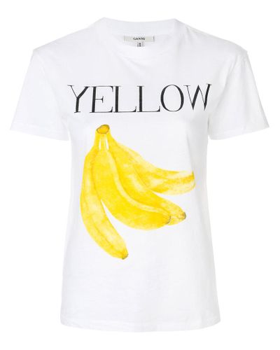 ganni banana t shirt