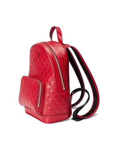 gucci red backpacks