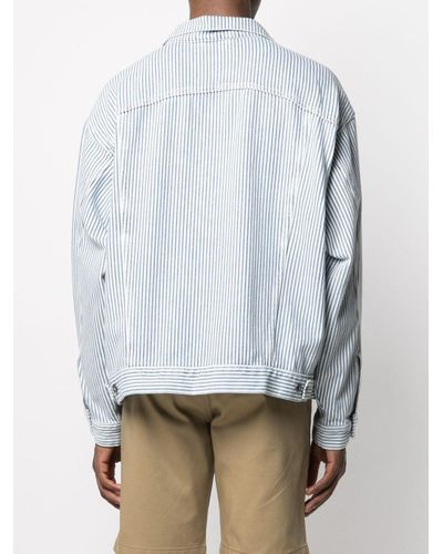 levi's striped denim jacket
