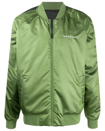 nike bomber jacket green