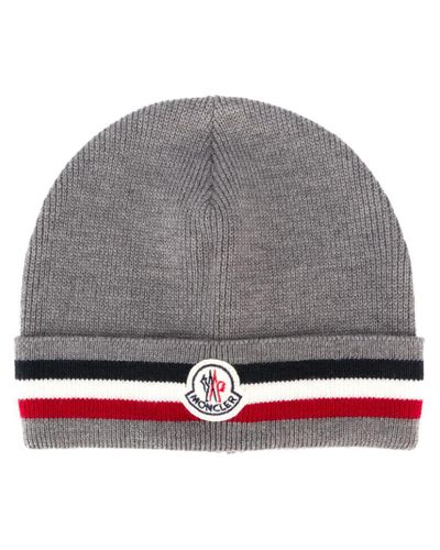 grey moncler beanie