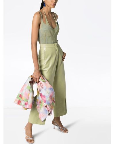 Jacquemus Synthetic La Maille Valensole Knit Tank Top in Green - Lyst