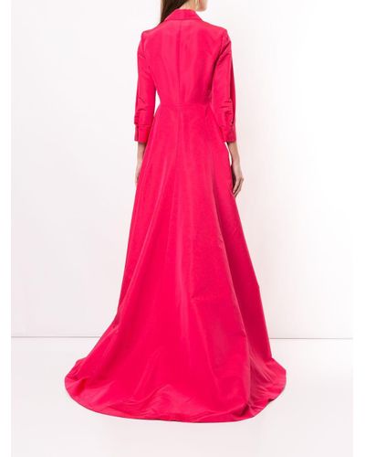 Carolina Herrera Abendkleid in A-Linie in Pink - Lyst