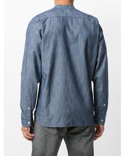 Camisa vaquera cuello mao hombre Clearance