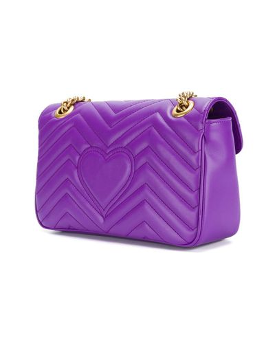 purple gucci marmont bag