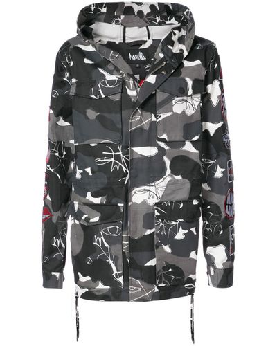 Haculla Cotton Kustom Camouflage Coat in Grey (Gray) for Men - Lyst