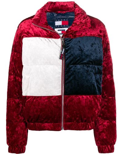 tommy velvet puffer