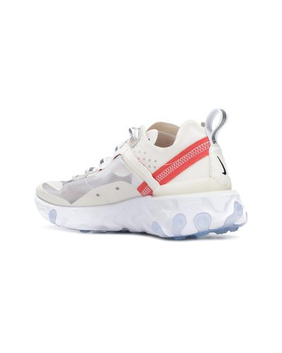Nike Rubber React Element 87 Sneakers in White | Lyst