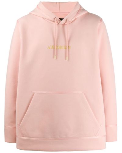 pink and white jordan hoodie