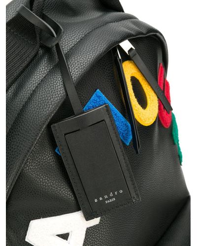 Mochila Amour Sandro de Cuero de color Negro para hombre | Lyst