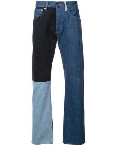 Gosha Rubchinskiy Denim X Levi's Patchwork Jeans in Blue for Men - Lyst