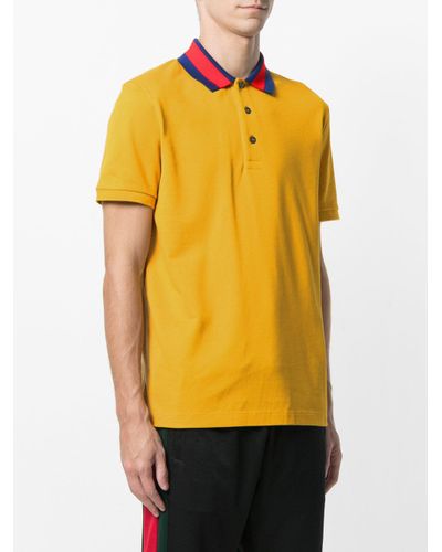 gucci polo yellow