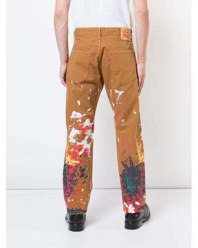 levis paint splatter jeans