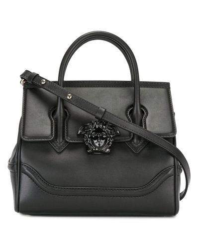 Versace Leather Palazzo Empire Shoulder Bag in Black - Lyst