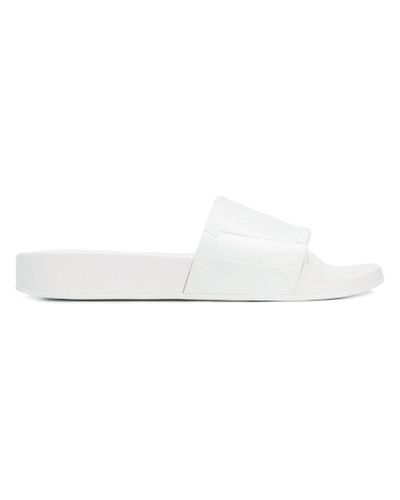 JIMMY CHOO Crystal Pool Slide Sandals 38 Black 437700