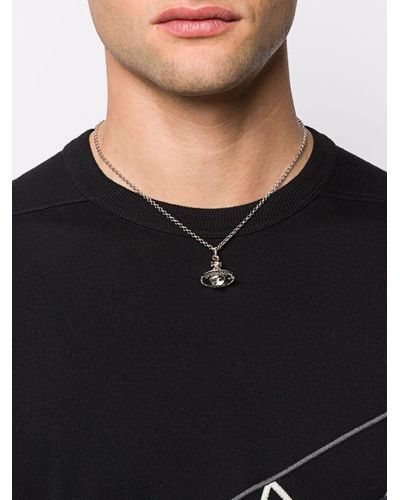 Vivienne Westwood Logo Pendant Necklace in Metallic for Men - Lyst