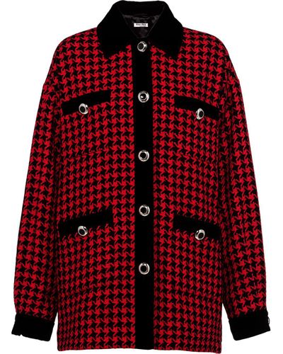 miu miu houndstooth jacket