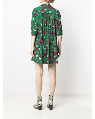 Ba&sh Synthetic Short Dress Pascou in Green - Lyst