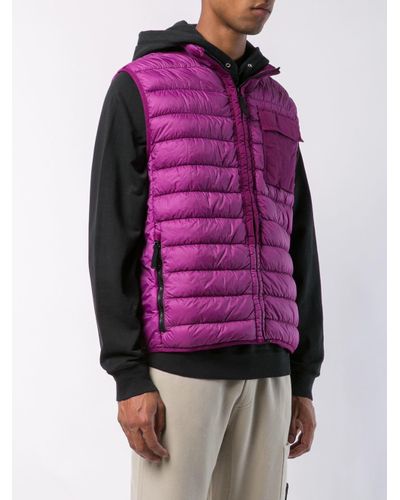 stone island garment dyed gilet