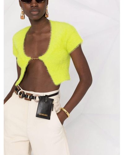 jacquemus la maille pralù cropped cardigan