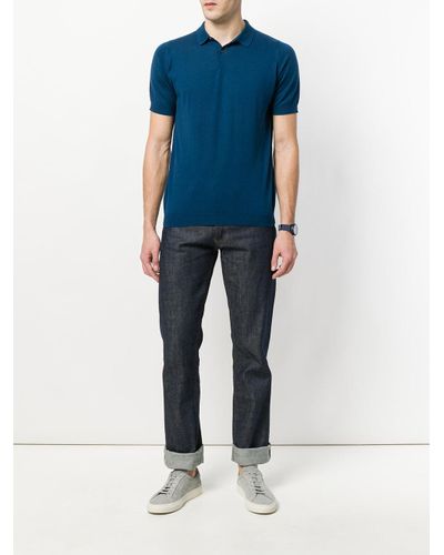 John Smedley Rhodes Indigo in Blue for Men - Lyst