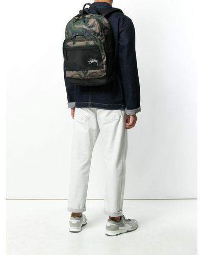 stussy camo backpack